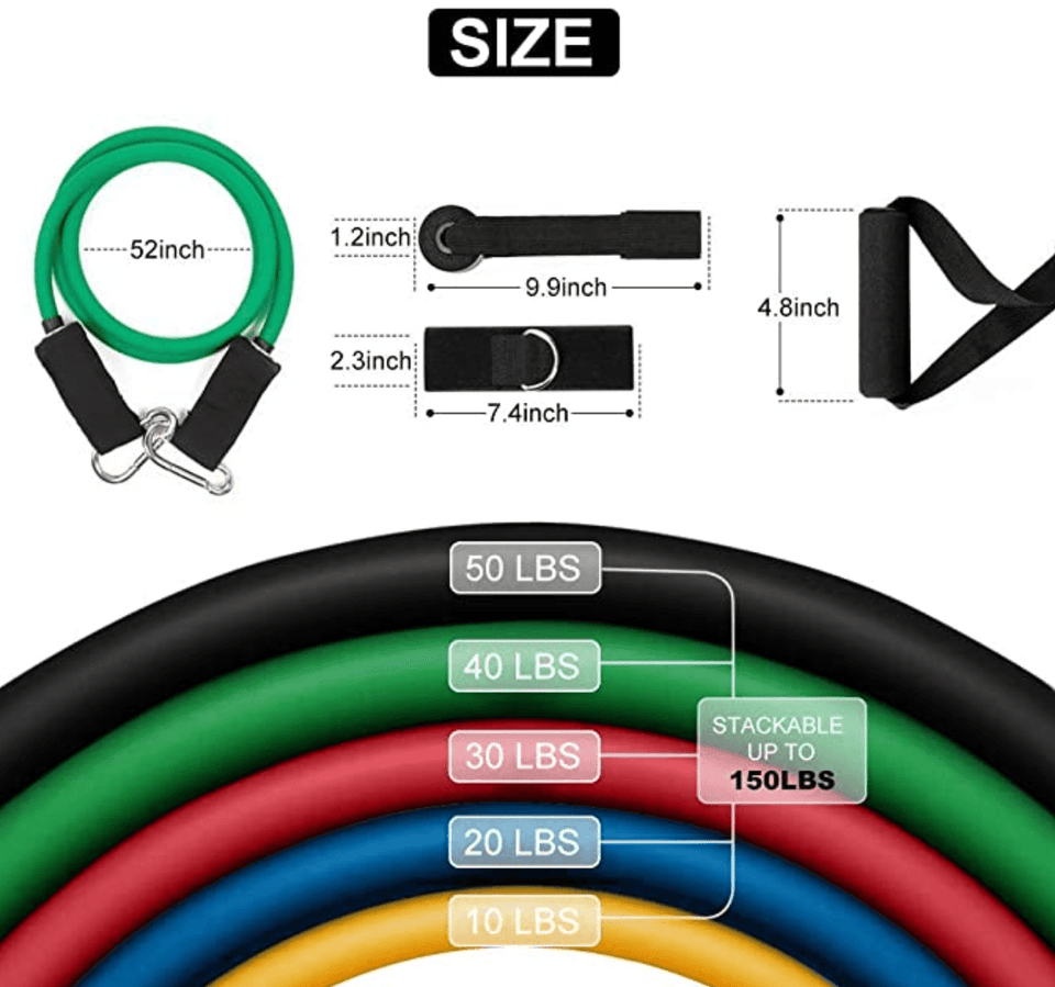 🔥 Premium 11-Piece Resistance Band Set - YNT Store 