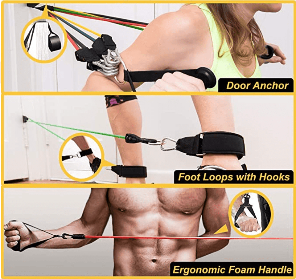 🔥 Premium 11-Piece Resistance Band Set - YNT Store 