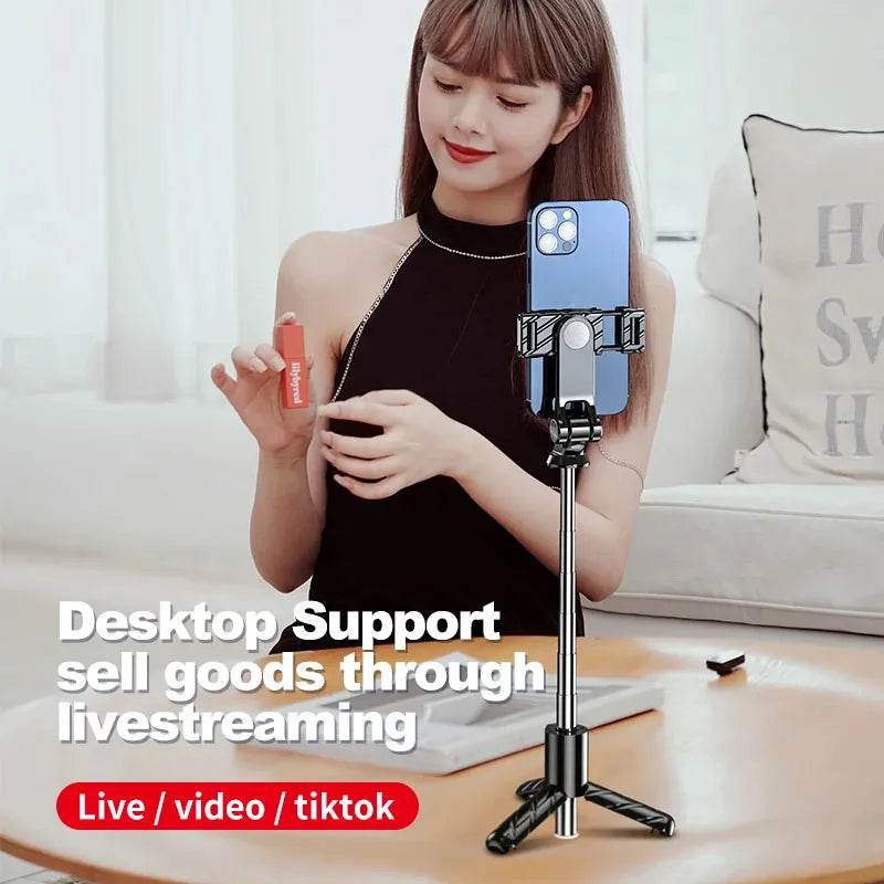 4 in 1 Tripod Selfie Stick With Remote Control - YNT Store 
