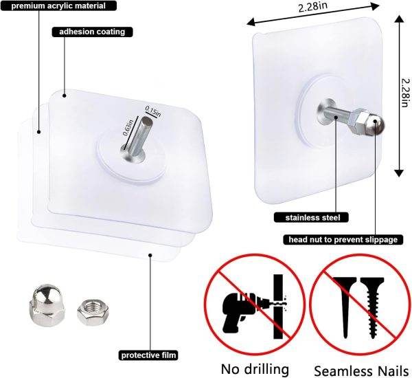 Punch-Free Screw Stickers ( 10 PCS ) - YNT Store 