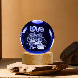 Galaxy Crystal Ball Night Lamp 🌌 - Mystical Decor Light 🪐 - YNT Store 
