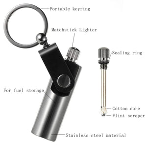 Waterproof Permanent Match Keychain Lighter - YNT Store 