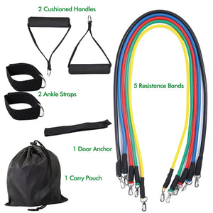 Premium 11-Piece Resistance Band Set