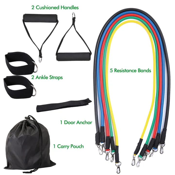 Premium 11-Piece Resistance Band Set