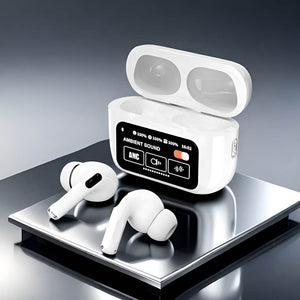 🎧 A9 PRO Earbuds: Smart Display & Noise-Free Sound! - YNT Store 