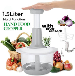 Manual Hand Press Onion and Vegetable Chopper-Effortless Food Prep Tool - YNT Store 