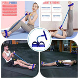 Premium Tummy Trimmer – Foot Pedal Resistance Band (Random Colors) - YNT Store 