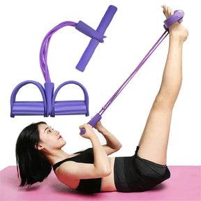 Premium Tummy Trimmer – Foot Pedal Resistance Band (Random Colors) - YNT Store 