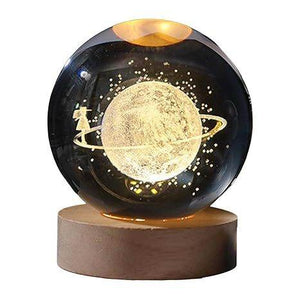 Galaxy Crystal Ball Night Lamp 🌌 - Mystical Decor Light 🪐 - YNT Store 
