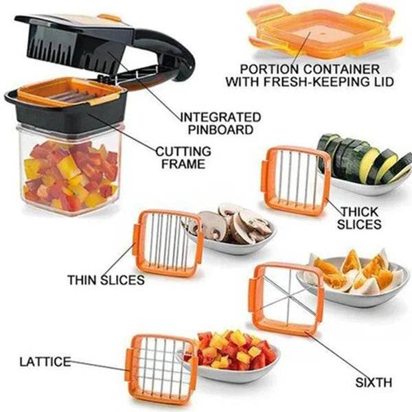 🥗 Nicer Dicer Quick: Your Compact 5-in-1 Kitchen Hero! - YNT Store 